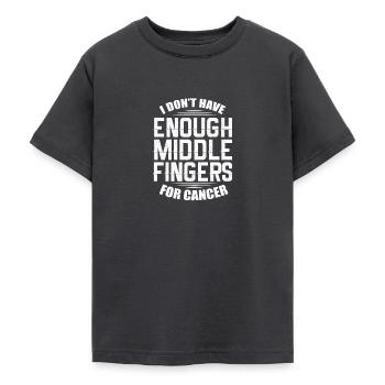 Krebs Krank Krankheit Kampf Geschenk - Teenager T-Shirt - Dunkelgrau - Vorne - AI Model Teenager Male light (155cm)