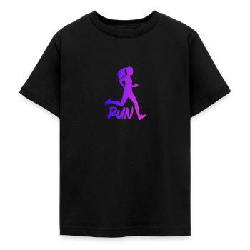 Laufen - Teenager T-Shirt - Schwarz - Vorne - AI Model Teenager Male light (155cm)