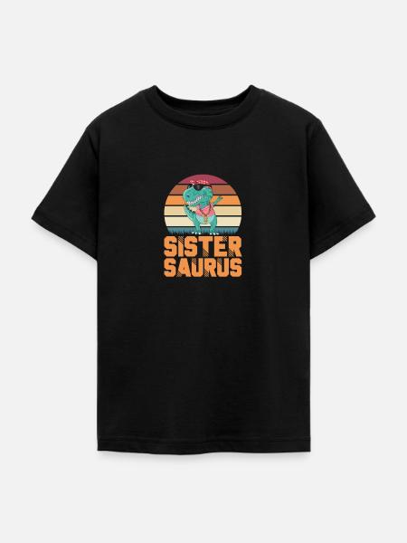 Schwester - Teenager T-Shirt - Schwarz