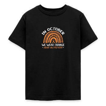 ADHS - Teenager T-Shirt - Schwarz - Vorne - AI Model Teenager Male light (155cm)