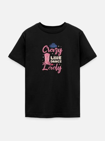 Linedance - Teenager T-Shirt - Schwarz