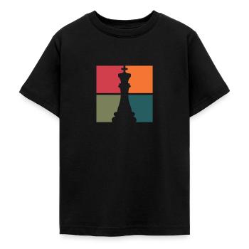 Schach Schachbrett Schachmatt Schachspieler - Teenager T-Shirt - Schwarz - Vorne - AI Model Teenager Male light (155cm)