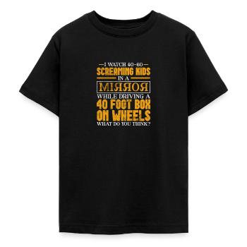 Busman - Teenage T-Shirt - black - Front - AI Model Teenager Male light (155cm)