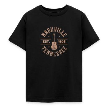 Country - Teenage T-Shirt - black - Front - AI Model Teenager Male light (155cm)