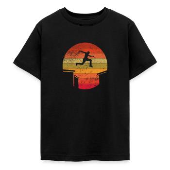 Parkour - Teenage T-Shirt - black - Front - AI Model Teenager Male light (155cm)