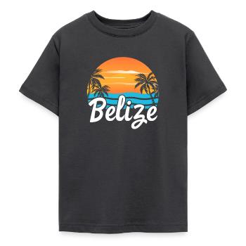 Belize Latino Belizean Belizean Maya Cadeau - T-shirt Ado - charbon - Devant - AI Model Teenager Male light (155cm)