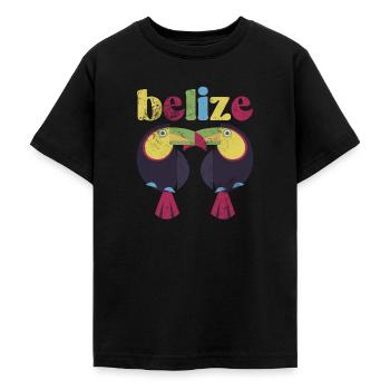 Belize - Teenager T-Shirt - Schwarz - Vorne - AI Model Teenager Male light (155cm)