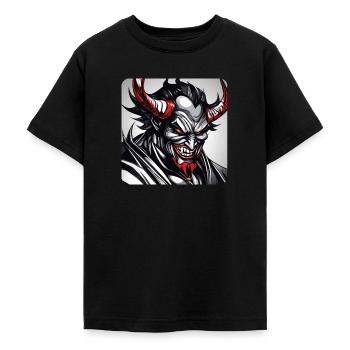 Demon Monster Monster Monster Devil - Teenage T-Shirt - black - Front - AI Model Teenager Male light (155cm)