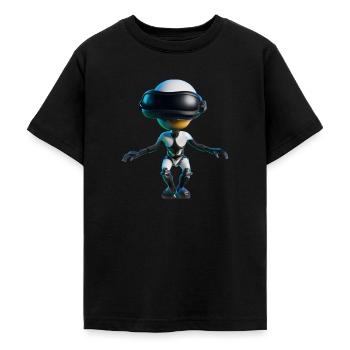 VR Alien - Teenage T-Shirt - black - Front - AI Model Teenager Male light (155cm)