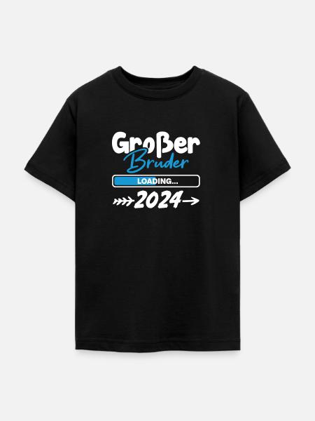 Großer Bruder Loading 2024 - Teenager T-Shirt - Schwarz
