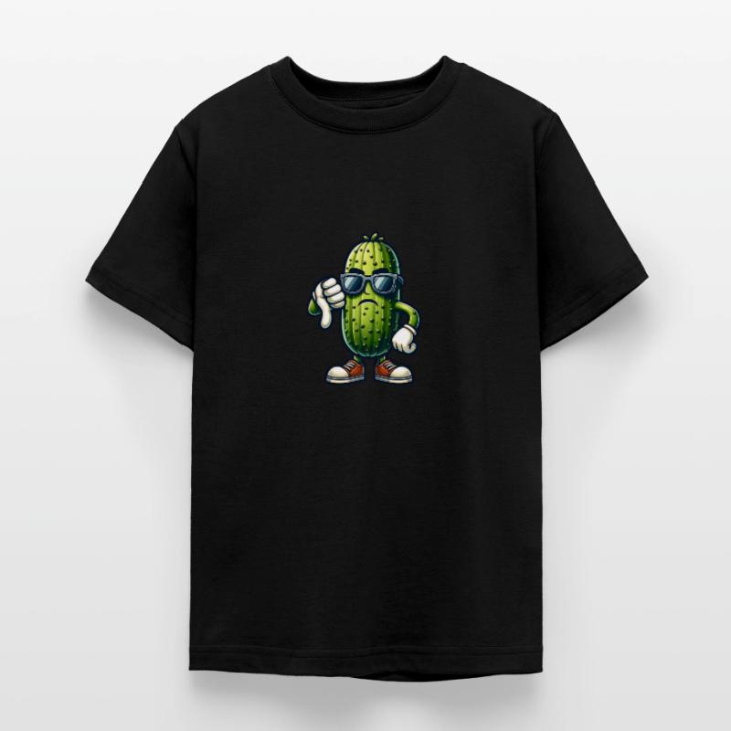 Concombre aigre, concombre, pouces vers le bas T-shirt Ado