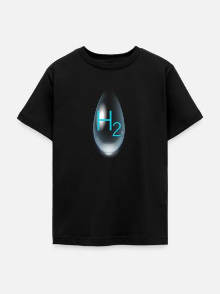 wasserstoff H2 - Teenager T-Shirt - Schwarz