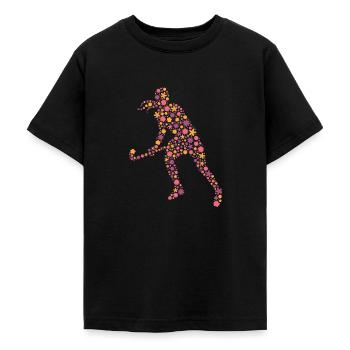 Hockey Spielerin Frauen Mädchen Feldhockey - Teenager T-Shirt - Schwarz - Vorne - AI Model Teenager Male light (155cm)