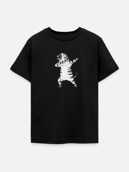 Zebra Zebras Dab Dabbing - Teenager T-Shirt - Schwarz