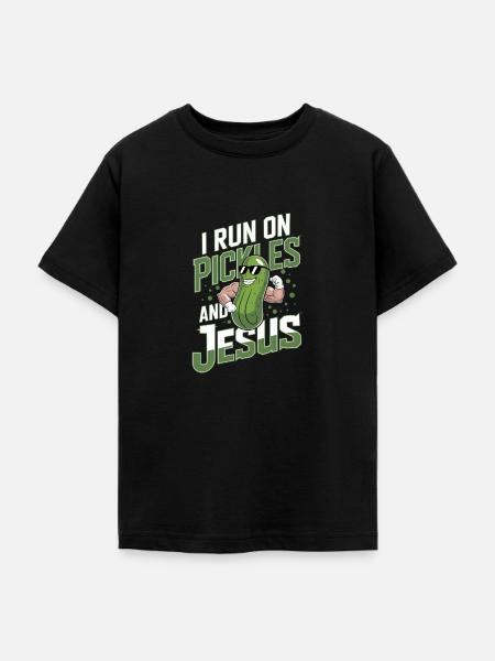 Gurke Jesus Glaube Christ - Teenager T-Shirt - Schwarz