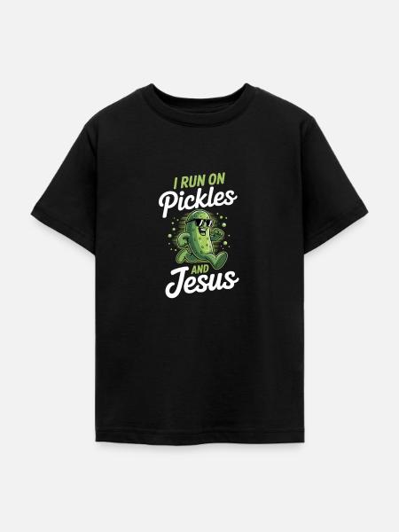 Gurke Jesus Glaube Christ - Teenager T-Shirt - Schwarz