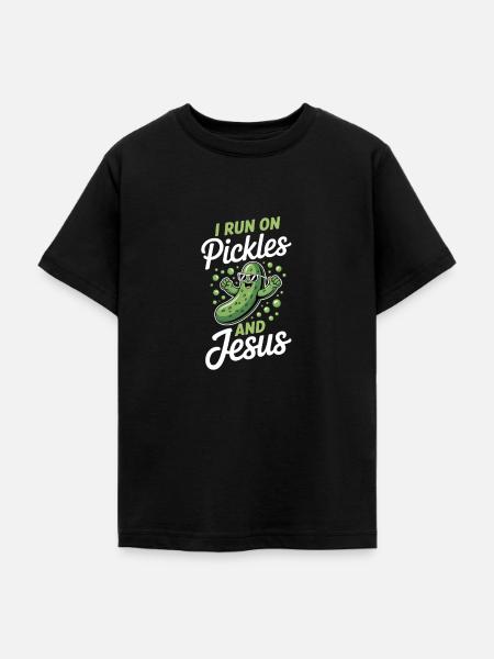 Gurke Jesus Glaube Christ - Teenager T-Shirt - Schwarz