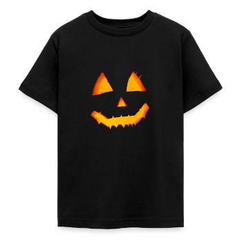 kürbis - Teenager T-Shirt - Schwarz - Vorne - AI Model Teenager Male light (155cm)
