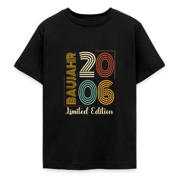 Baujahr 2006 - Teenager T-Shirt - Schwarz - Vorne - AI Model Teenager Male light (155cm)