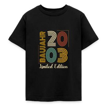 Baujahr 2003 - Teenager T-Shirt - Schwarz - Vorne - AI Model Teenager Male light (155cm)