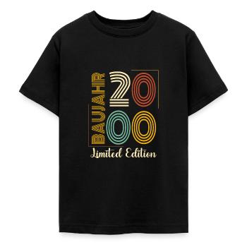 Baujahr 2000 - Teenager T-Shirt - Schwarz - Vorne - AI Model Teenager Male light (155cm)