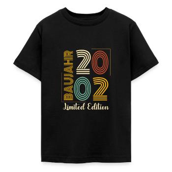 Baujahr 2002 - Teenager T-Shirt - Schwarz - Vorne - AI Model Teenager Male light (155cm)