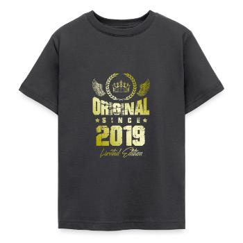 Édition limitée 2019 - T-shirt Ado - charbon - Devant - AI Model Teenager Male light (155cm)