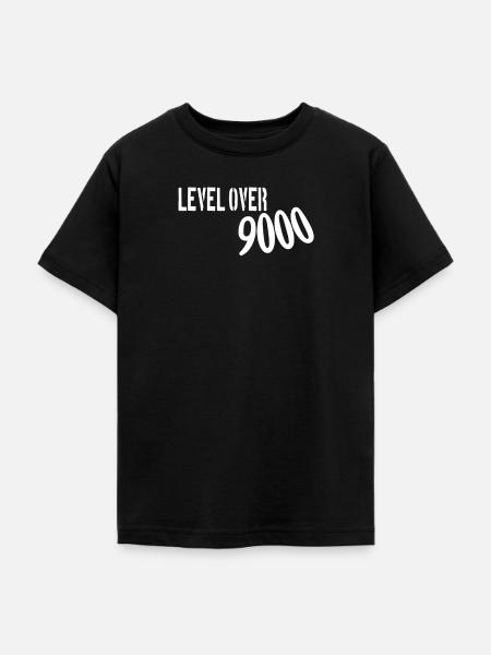 Level Over 9000 - Teenager T-Shirt - Schwarz
