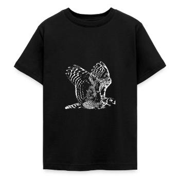 Eulen - Teenager T-Shirt - Schwarz - Vorne - AI Model Teenager Male light (155cm)