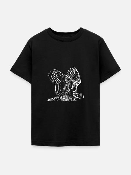 Eulen - Teenager T-Shirt - Schwarz