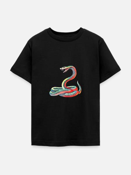Schlange - Teenager T-Shirt - Schwarz
