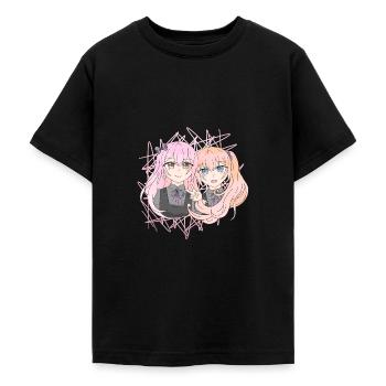 Manga Girls - Teenager T-Shirt - Schwarz - Vorne - AI Model Teenager Male light (155cm)
