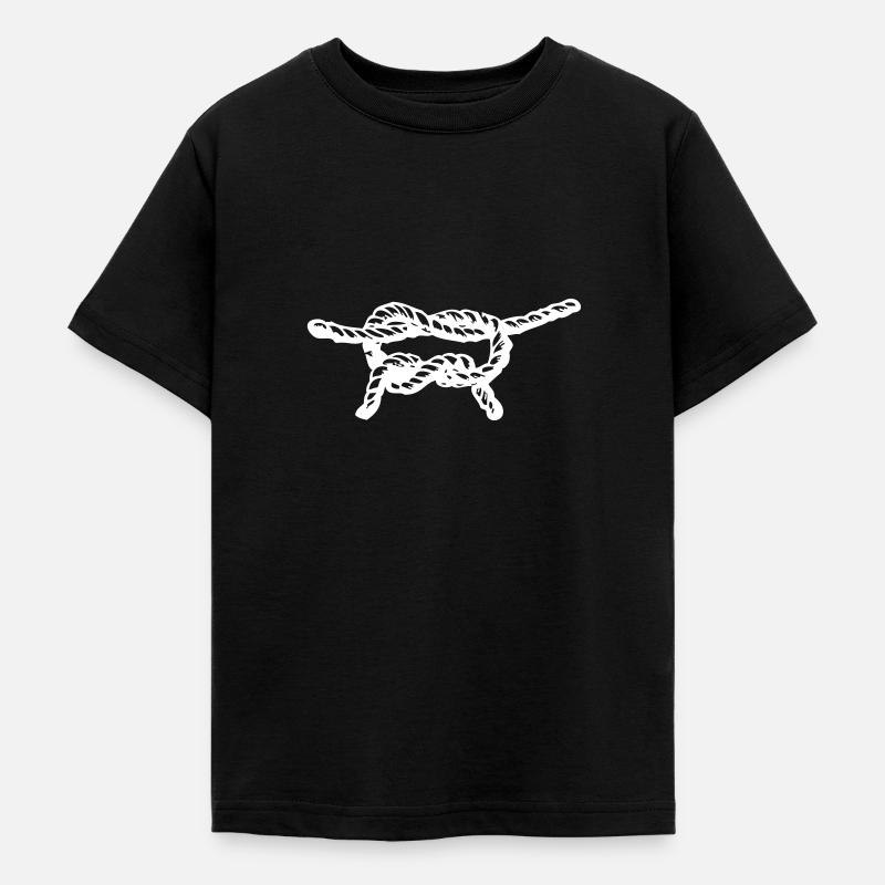 nœud de la corde - T-shirt Ado - noir