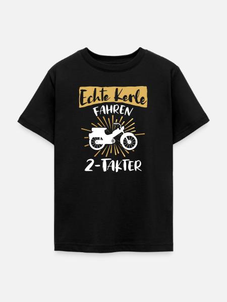 Zweitakter Moped Mofa Spruch - Teenager T-Shirt - Schwarz