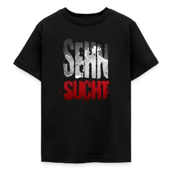 Sehnsucht - Teenager T-Shirt - Schwarz - Vorne - AI Model Teenager Male light (155cm)