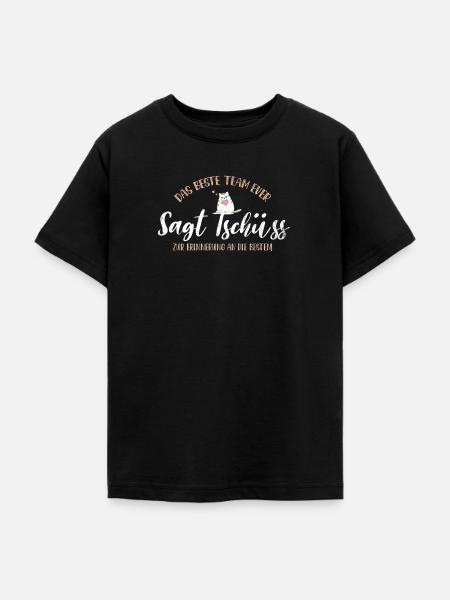 Tschüss vom Team, Abschied - Teenager T-Shirt - Schwarz