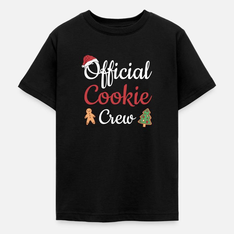 Biscuit officiel de cuisson Cookie Crew - T-shirt Ado - noir