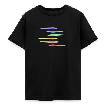 Rainbow Creative Art - Teenage T-Shirt - black - Front - AI Model Teenager Male light (155cm)