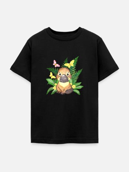 Australien Schnabeltier süß australisch Wappentier - Teenager T-Shirt - Schwarz