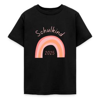 Schulkind2025_15 - Teenage T-Shirt - black - Front - AI Model Teenager Male light (155cm)
