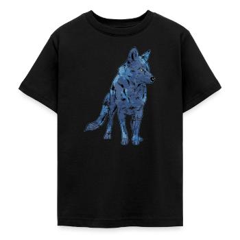 Wolf - Teenager T-Shirt - Schwarz - Vorne - AI Model Teenager Male light (155cm)