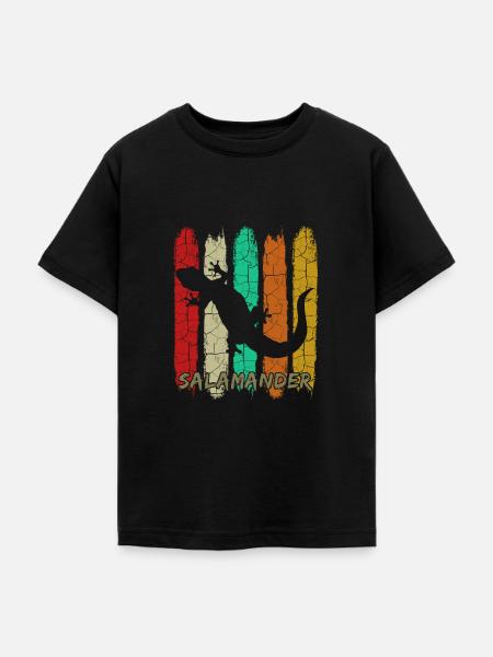 Salamander - Teenager T-Shirt - Schwarz