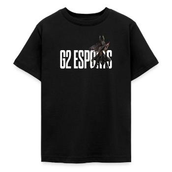 G2 Esports Logo Hel Samurai - Teenager T-Shirt - Schwarz - Vorne - AI Model Teenager Male light (155cm)