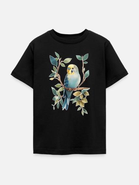 Wellensittich - Teenager T-Shirt - Schwarz