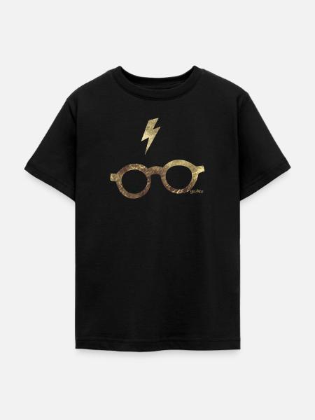 Harry Potter Brille und Narbe - Teenager T-Shirt - Schwarz