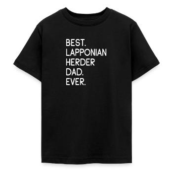 Lapponian Herder Dad - Teenager T-Shirt - Schwarz - Vorne - AI Model Teenager Male light (155cm)