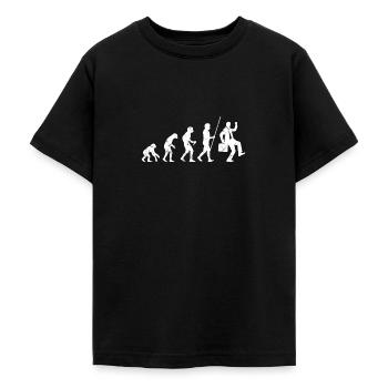Évolution du travail Commis de bureau - T-shirt Ado - noir - Devant - AI Model Teenager Male light (155cm)