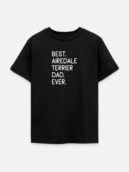 Airedale Terrier - Teenager T-Shirt - Schwarz