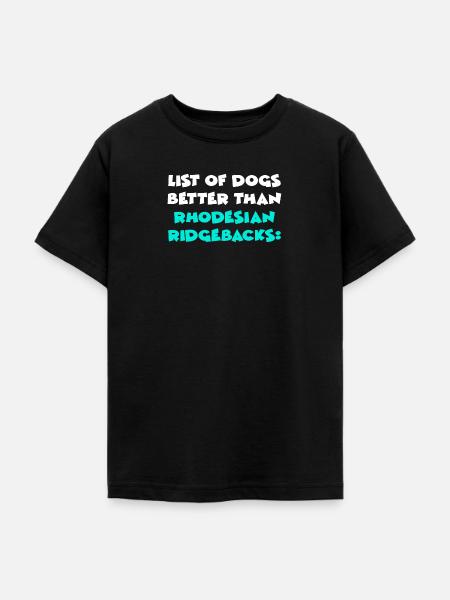 Rhodesian Ridgeback - Teenager T-Shirt - Schwarz