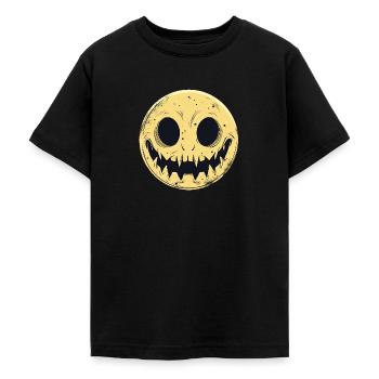 Moon Grin - Teenage T-Shirt - black - Front - AI Model Teenager Male light (155cm)